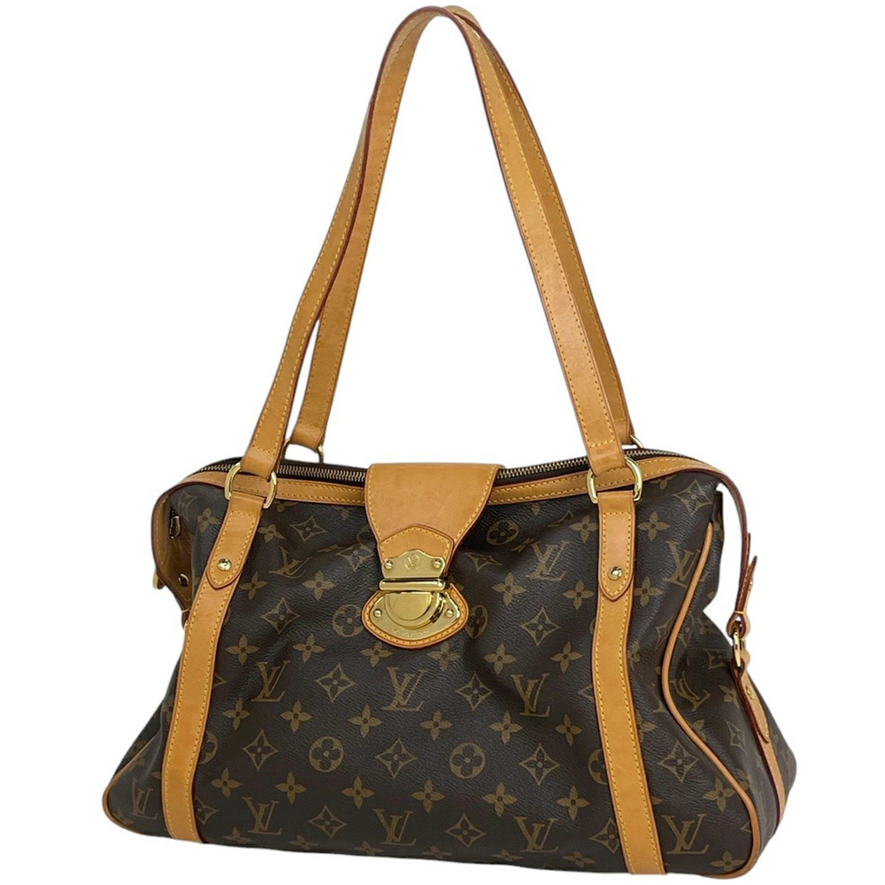Louis Vuitton Stresa Shoulder Bag Handbag Monogram Brown